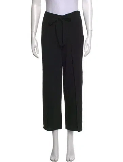 Pre-owned Cinq À Sept Wide Leg Pants In Black