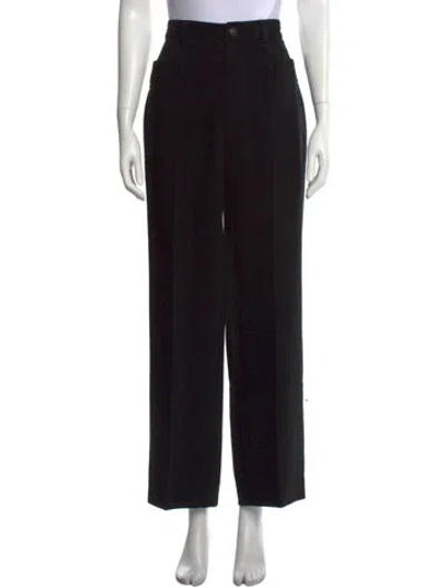 Pre-owned Cinq À Sept Wide Leg Pants In Black