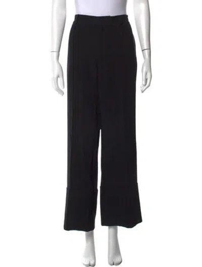 Pre-owned Cinq À Sept Wide Leg Pants In Black
