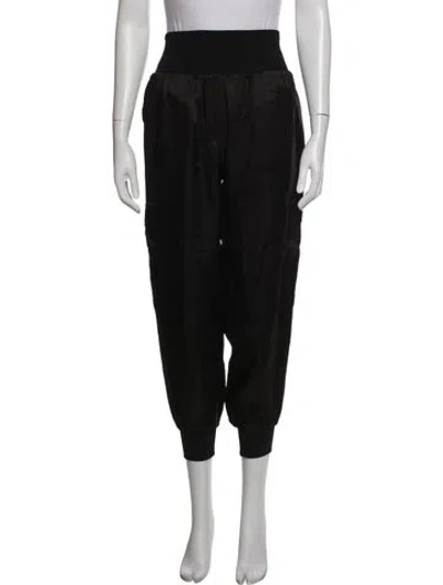 Pre-owned Cinq À Sept Wide Leg Pants In Black