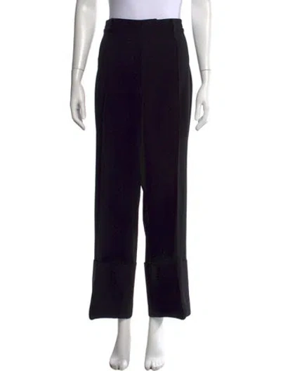 Pre-owned Cinq À Sept Wide Leg Pants In Black/white