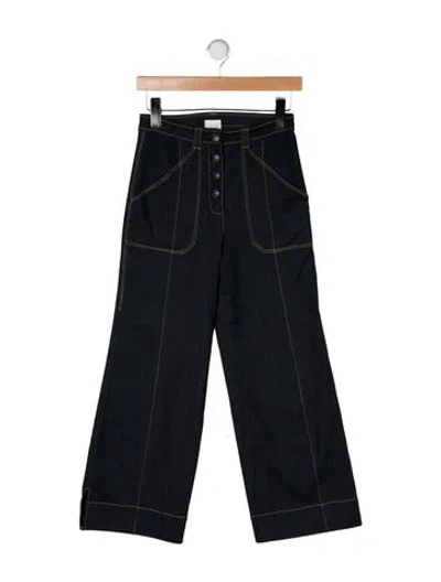 Pre-owned Cinq À Sept Wide Leg Pants In Blue