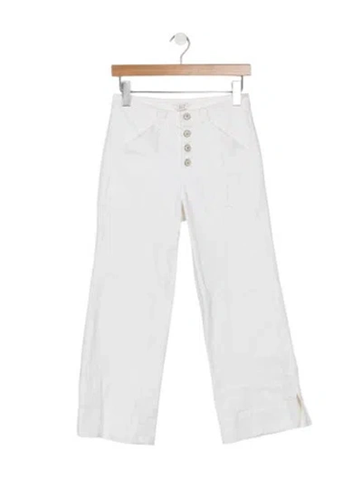 Pre-owned Cinq À Sept Wide Leg Pants In Blue/white