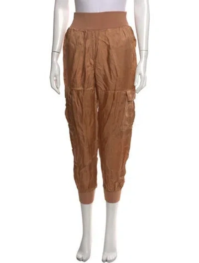 Pre-owned Cinq À Sept Wide Leg Pants In Brown