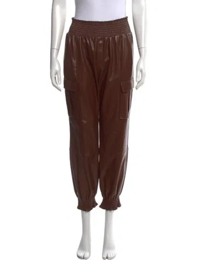 Pre-owned Cinq À Sept Wide Leg Pants In Brown