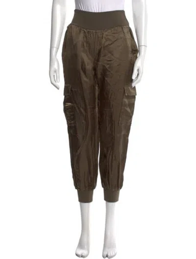 Pre-owned Cinq À Sept Wide Leg Pants In Green