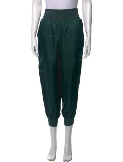 Pre-owned Cinq À Sept Wide Leg Pants In Green