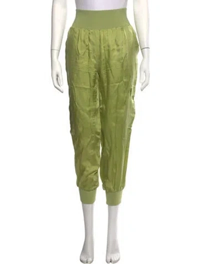 Pre-owned Cinq À Sept Wide Leg Pants In Green