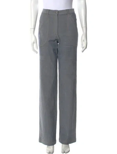 Pre-owned Cinq À Sept Wide Leg Pants In Grey