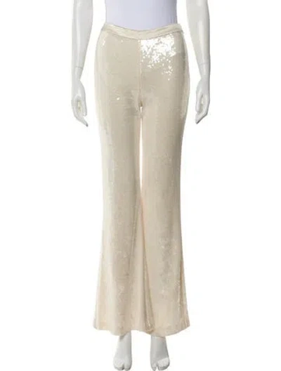Pre-owned Cinq À Sept Wide Leg Pants In Neutral