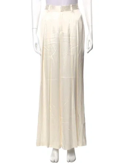 Pre-owned Cinq À Sept Wide Leg Pants In Neutral