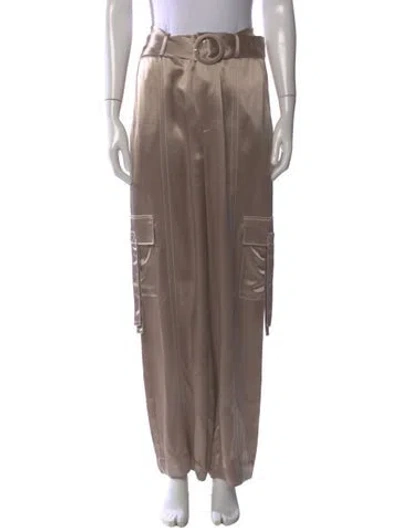 Pre-owned Cinq À Sept Wide Leg Pants In Neutral
