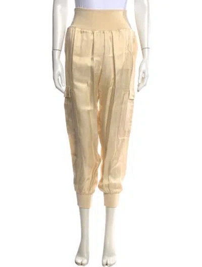 Pre-owned Cinq À Sept Wide Leg Pants In Neutral