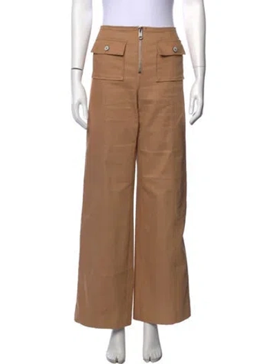 Pre-owned Cinq À Sept Wide Leg Pants In Neutral