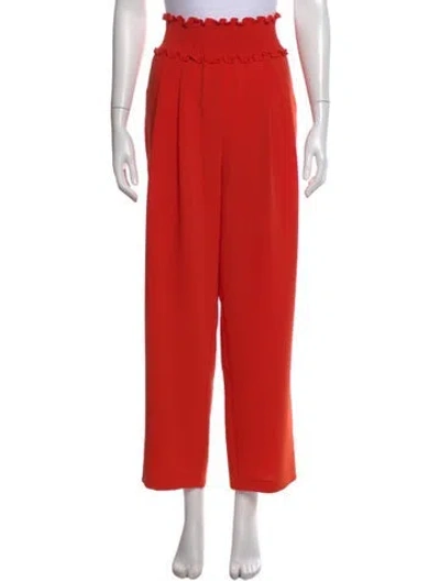 Pre-owned Cinq À Sept Wide Leg Pants In Orange