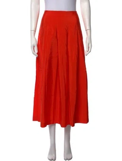 Pre-owned Cinq À Sept Wide Leg Pants In Orange