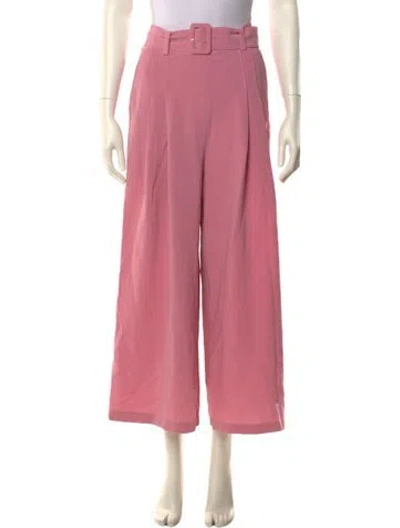 Pre-owned Cinq À Sept Wide Leg Pants In Pink