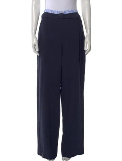 Pre-owned Cinq À Sept Wide Leg Pants W/ Tags In Blue