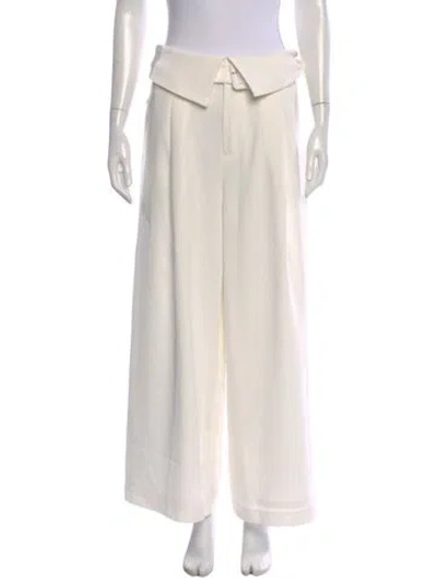 Pre-owned Cinq À Sept Wide Leg Pants W/ Tags In White