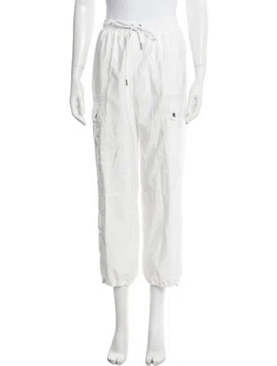 Pre-owned Cinq À Sept Wide Leg Pants In White
