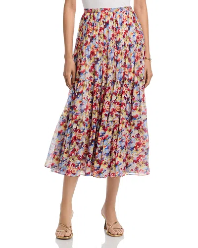 Cinq À Sept Cinq A Sept Wildflower Bunch Harper Skirt In Multi