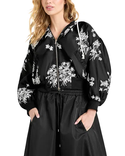 Cinq À Sept Cinq A Sept Wildflower Whimsy Ollie Jacket In Black
