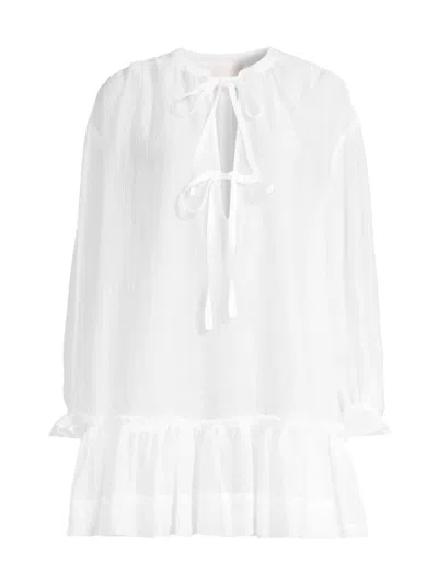 Cinq À Sept Women's A La Plage Scottie Dress In White