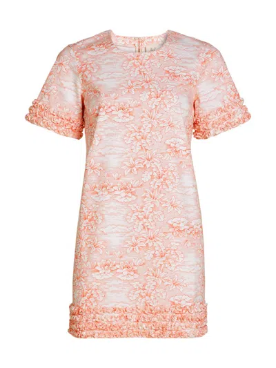 Cinq À Sept Women's Ashton Floral Stretch-cotton Minidress In Pink
