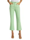Cinq À Sept Aubrey Pinstripe Kick-flare Jeans In Lush Meado