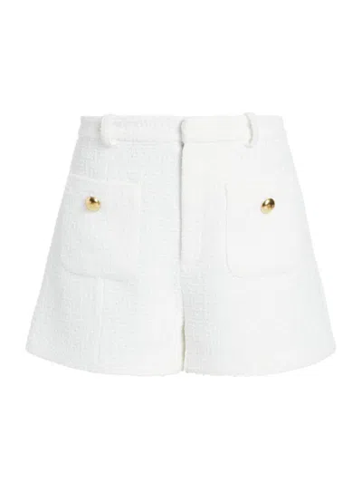 Cinq À Sept Kurze Auden Tweed-shorts In White