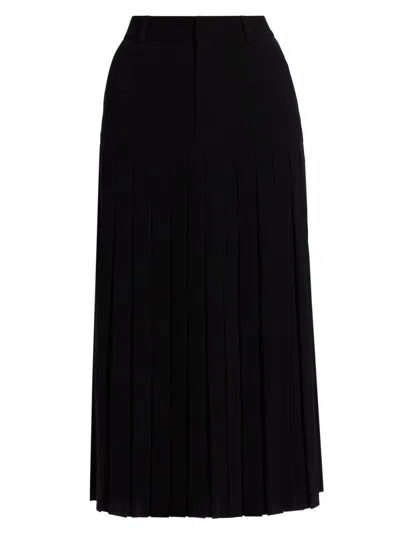 Cinq À Sept Women's Bane Crepe Midi-skirt In Black