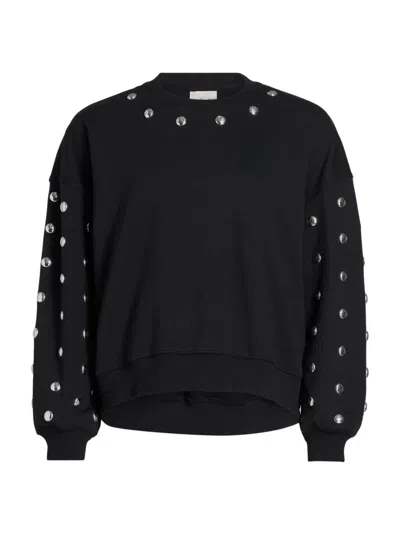 CINQ À SEPT WOMEN'S BRANDY STUDDED SWEATSHIRT
