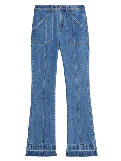 Cinq À Sept Women's Briella High-rise Stretch Seamed Flare Jeans In Blue