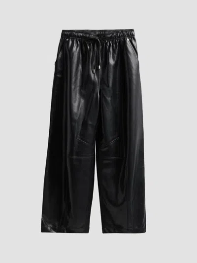 Cinq À Sept Women's Brooks Faux-leather Crop Pants In Black
