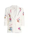 Cinq À Sept Cinq A Sept Celeste Vine Scrunched Cheyenne Blazer In White
