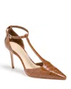 Cinq À Sept Cinq A Sept Women's Clara T Strap Pumps In Brown