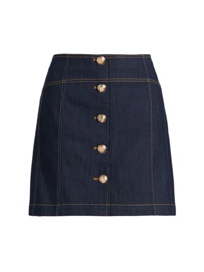 Cinq À Sept Women's Claudia Denim Miniskirt In Blue