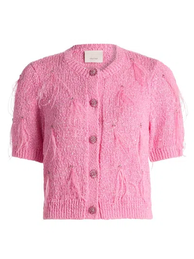 Cinq À Sept Women's Coralie Cotton-blend Cardigan In Pink
