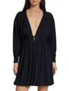 CINQ À SEPT WOMEN'S DESTINY PLUNGE MINI DRESS