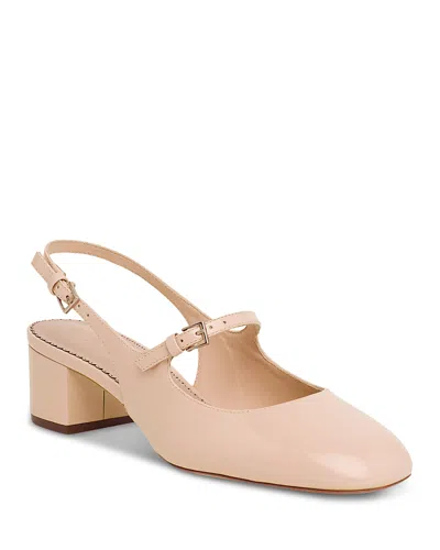 Cinq À Sept Cinq A Sept Women's Diana Patent Mary Jane Slingback Pumps In Nude