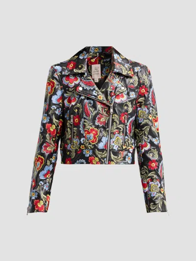Cinq À Sept Cinq A Sept Genevive Floral Embroidered Jacket In Multi