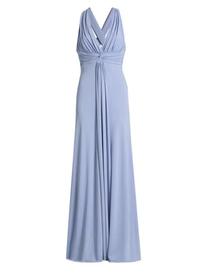 Cinq À Sept Women's Gertie Pleated A-line Gown In Purple