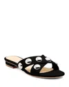 Cinq À Sept Grace Studded Slide Sandal In Black