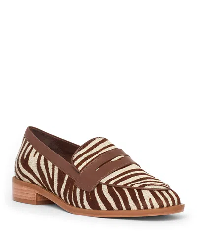 Cinq À Sept Gretta Zebra Haircalf Loafer In Multi