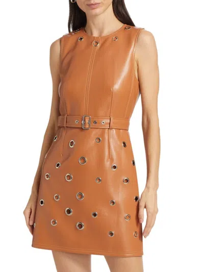 Cinq À Sept Women's Harriet Faux Leather Minidress In Multi