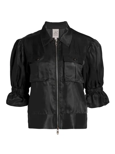 CINQ À SEPT WOMEN'S HOLLY PUFF-SLEEVE UTILITY JACKET