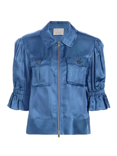 CINQ À SEPT WOMEN'S HOLLY PUFF-SLEEVE UTILITY JACKET