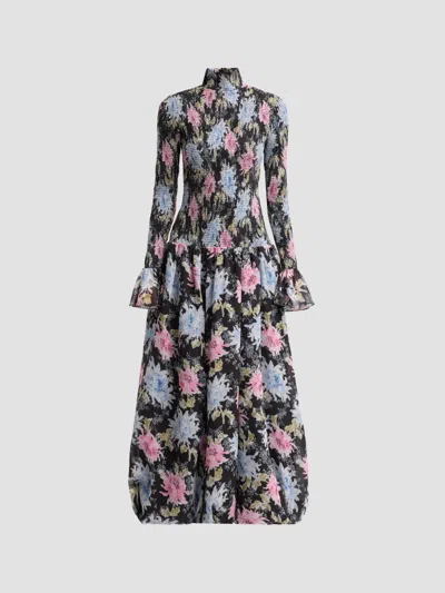 Cinq À Sept Ikat Dahlia Ismene Midi Dress In Animal Print