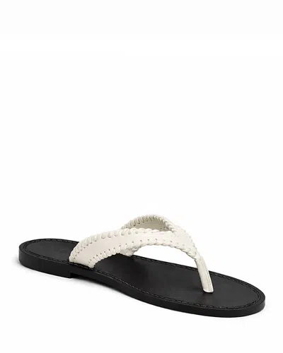 Cinq À Sept Cinq A Sept Women's Jessica Leather Thong Sandals In Black