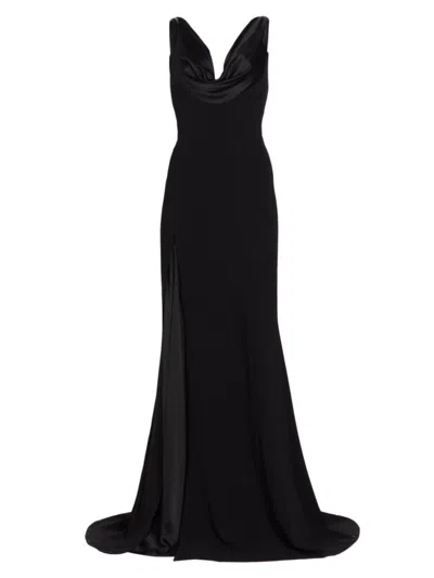 Cinq À Sept Women's Jill Cowlneck Gown In Black